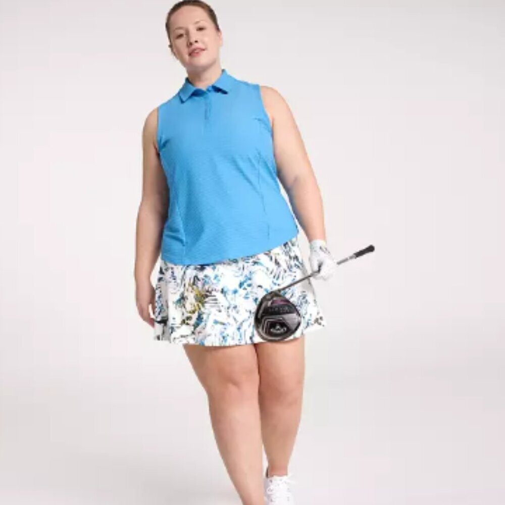CALIA by Carrie Underwood 15" Eagle Golf Skort Moss Print Multi NWT size XXL